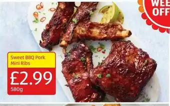 Aldi Sweet Bbq Pork Mini Ribs offer