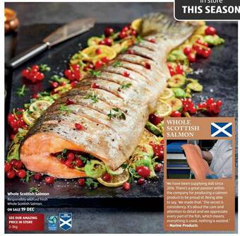 Aldi Whole Scottish Salmon offer