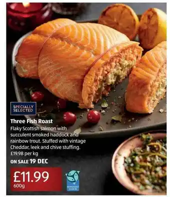 Aldi Three Fish Roast offer