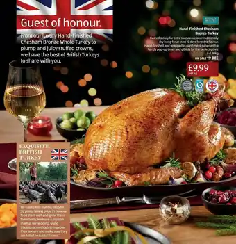 Aldi Hand-finished Chesham Bronze Turkey offer