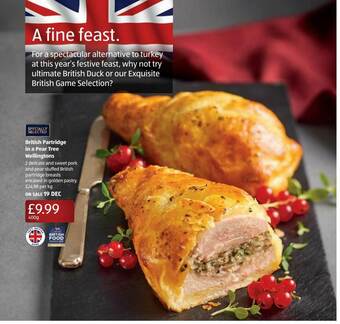 Aldi British Partridge In A Pear Tree Wellingtons offer