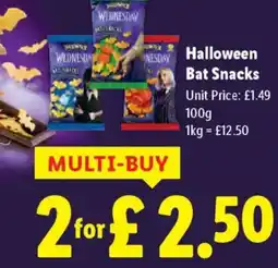 Lidl Halloween Bat Snacks offer