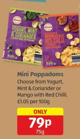 Aldi Mini Poppadoms offer