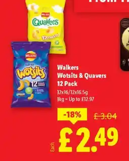 Lidl Walkers Waits Wotsits & Quavers offer