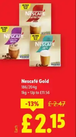 Lidl Nescafé Gold offer