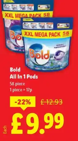 Lidl Bold All In 1 Pods offer