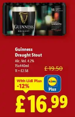 Lidl Guinness Draught Stout offer