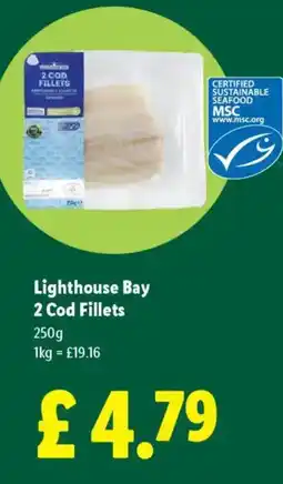 Lidl Lighthouse Bay 2 Cod Fillets offer