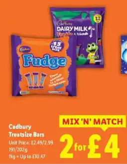 Lidl Cadbury Treatsize Bars offer