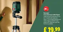 Lidl Parkside Cross Line Laser with Tripod offer