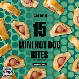 Iceland Iceland 15 (Approx.) Mini Hot Dog Bites 195g offer