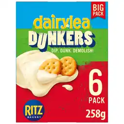 Iceland Dairylea Dunkers Ritz Crackers Cheese Snacks 258g (6 x 43g) offer