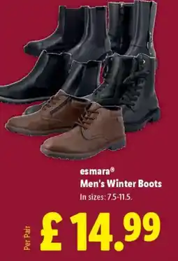 Lidl Esmara Men's Winter Boots offer