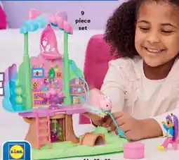 Lidl Gabby's Dollhouse Kitty Fairy's Garden Treehouse offer