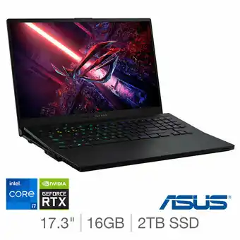 Costco ASUS ROG Zephyrus 17, Intel Core i7, 16GB RAM, 2TB SSD, NVIDIA GeForce RTX 3080, 17.3 Inch Gaming Laptop, GX703HS-KF075T offer