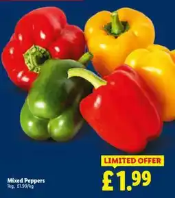 Lidl Mixed Peppers offer