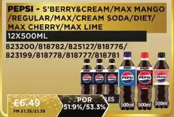 Bestway PEPSI-S'berry&cream/max mango /regular/max/cream soda/diet/ max cherry/max lime offer