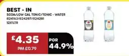 Bestway BEST - IN Soda/low cal tonic/tonic - water offer