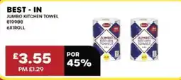 Bestway BEST-IN Jumbo kitchen towel offer