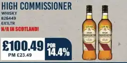 Bestway HIGH COMMISSIONER Whisky offer