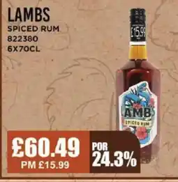 Bestway LAMBS Spiced rum offer