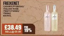 Bestway FREIXENET Chianti/p'grigio/ italian rosé offer