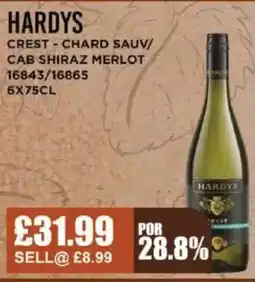 Bestway HARDYS Crest-chard sauv/ cab shiraz merlot offer