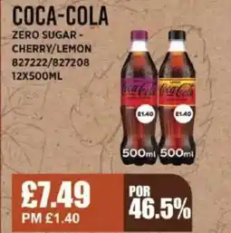 Bestway COCA-COLA Zero sugar- cherry/lemon offer