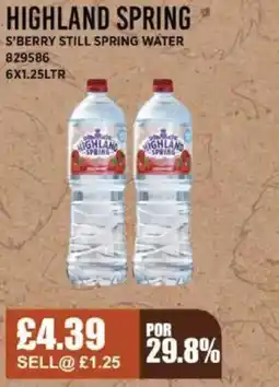 Bestway HIGHLAND SPRING S'berry still spring water offer