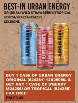 Bestway BEST-IN URBAN ENERGY Original/wild strawberry/tropical offer