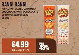 Bestway BANG! BANG! Popcorn-salted caramel/ chocolate/white chocolate offer