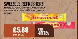 Bestway SWIZZELS REFRESHERS Tropical/orig/s'bry/s'apple/c'cola offer