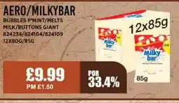 Bestway AERO/MILKYBAR Bubbles p'mint/melts milk/buttons giant offer