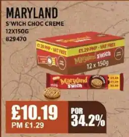 Bestway MARYLAND S'wich choc creme offer
