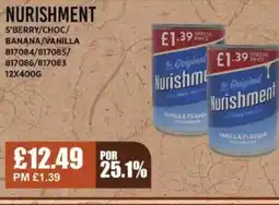 Bestway NURISHMENT S'berry/choc/ banana/vanilla offer