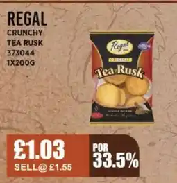 Bestway REGAL Crunchy tea rusk offer