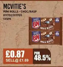 Bestway MCVITIE'S Mini rolls - choc/rasp offer