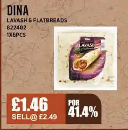 Bestway DINA Lavash 6 flatbreads offer