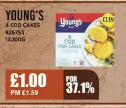 Bestway YOUNG'S 4 Cod cakes offer
