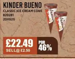 Bestway KINDER BUENO Classic ice cream cone offer