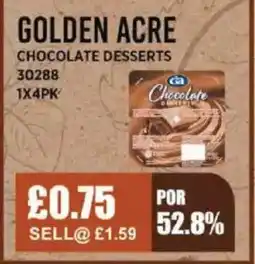 Bestway GOLDEN ACRE Chocolate desserts offer