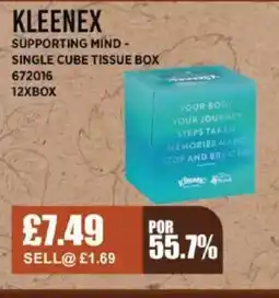 Bestway KLEENEX Supporting mind- single cube tissue box offer