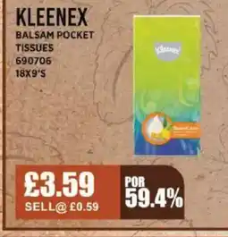 Bestway KLEENEX Balsam pocket tissues offer