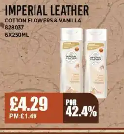 Bestway IMPERIAL LEATHER Cotton flowers & vanilla offer