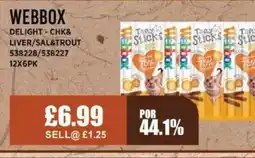 Bestway WEBBOX Delight chk& liver/sal&trout offer