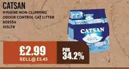 Bestway CATSAN Hygiene non-clumping odour control cat litter offer