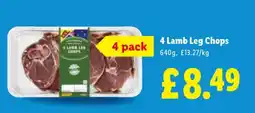 Lidl 4 Lamb Leg Chops offer