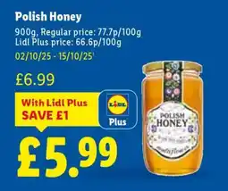 Lidl Polish Honey offer