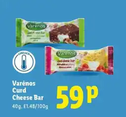 Lidl Varėnos Curd Cheese Bar offer
