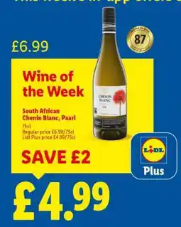 Lidl South African Chenin Blanc Paarl offer